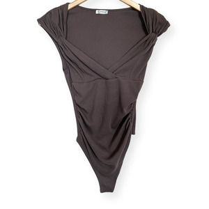 Intimately Free People Brown Bodysuit Sz Medium